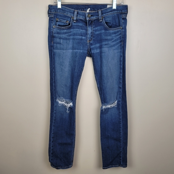 rag & bone Denim - Rag & Bone Tomboy Distressed Jeans size 28